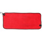 Custom Printed Magnetic Waffle Golf Towel 28" X 12" - Red