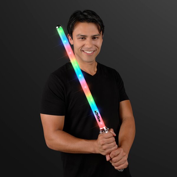 Main Product Image for Custom Printed Multi Color Flashing Light Saber