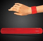 Custom Printed Slap Bracelet 8 3/4 inch - Red