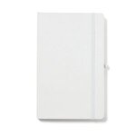 Custom Printed Soft Cover Journal with Pen Loop - White