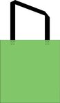 Custom Printed Sublimated Non-Woven Grocery Tote Bag - Green