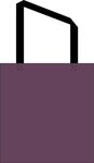 Custom Printed Sublimated Non-Woven Grocery Tote Bag - Purple