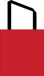 Custom Printed Sublimated Non-Woven Grocery Tote Bag - Red