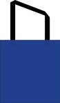Custom Printed Sublimated Non-Woven Grocery Tote Bag - Royal Blue