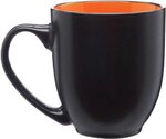 Custom Printed Two Tone Ceramic Mug 16 Oz. - Orange