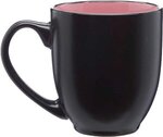 Custom Printed Two Tone Ceramic Mug 16 Oz. - Pink