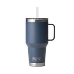 Custom Printed Yet Rambler Mug - Laser engraved 35 oz - Navy Blue