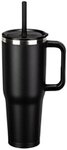 Custom SENSO(R) Summit Insulated Stainless Mug w/ Straw 40 oz - Medium Black