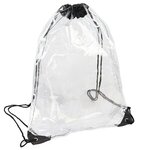 Diamond Clear TPU Drawstring Backpack - Clear