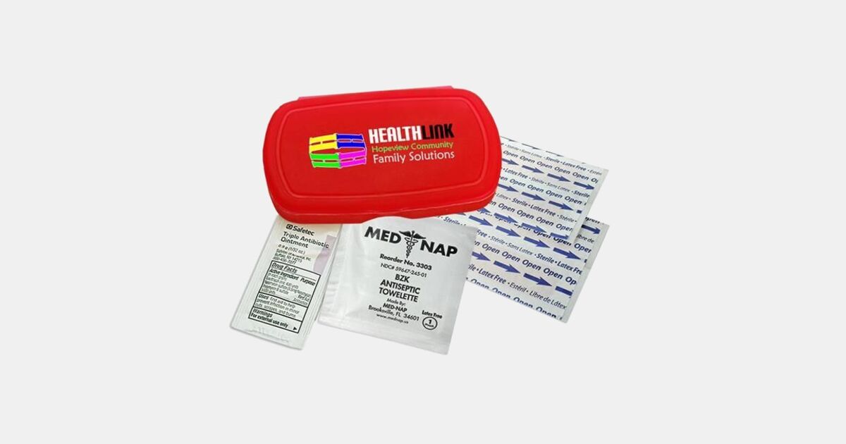 Digital Compact First Aid Kit USA Made with your logo | ImprintLogo.com