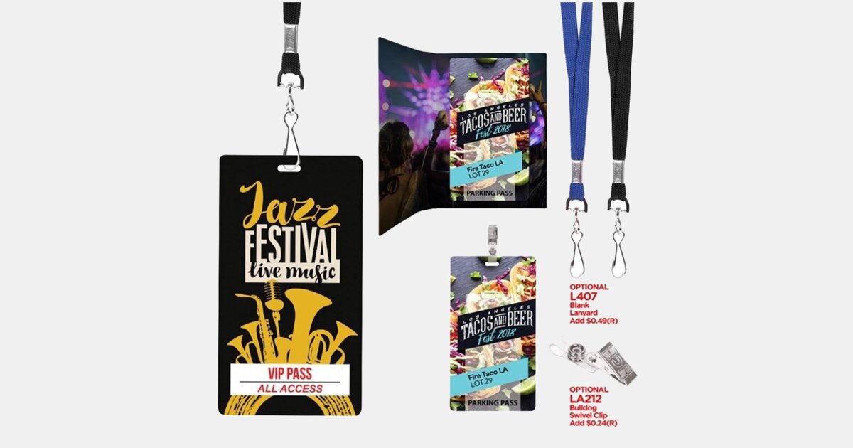 USA Made Digital Event / ID Badge 4.5" with your logo | ImprintLogo.com
