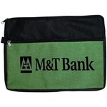 Double Zipper Accessory Bag - Green