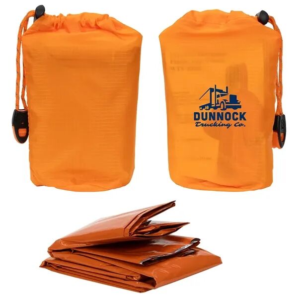 Main Product Image for Custom Printed Easy-Pak Emergency Poncho with Whistle