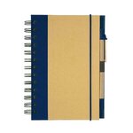 Eco-Inspired Hardcover Notebook & Pen - Full Color - Blue