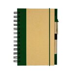 Eco-Inspired Hardcover Notebook & Pen - Full Color - Green