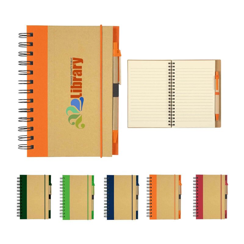 Main Product Image for Eco-Inspired Hardcover Notebook & Pen - Full Color