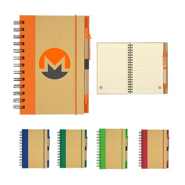 Main Product Image for Eco-Inspired Hardcover Notebook & Pen