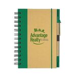 Eco-Inspired Hardcover Notebook & Pen -  