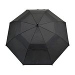 Elements 60" Recycled Auto Open Double Canopy Golf Umbrella - Black