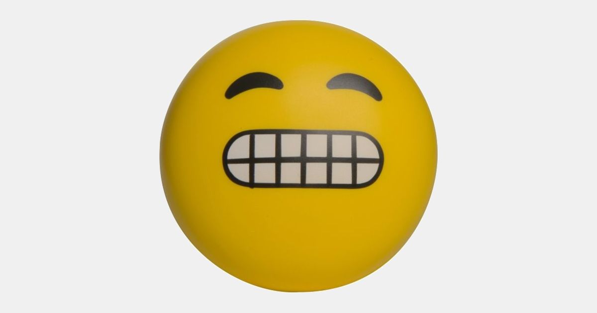 Custom Emoji Squeezies (R) Yikes Stress Reliever with your logo