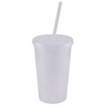 Explore - USA 16 Oz. Double Wall Tumbler Cup - Clear