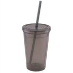 Explore - USA 16 Oz. Double Wall Tumbler Cup - Translucent Smoke