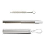 Festival Telescopic Drinking Straw Kit - White