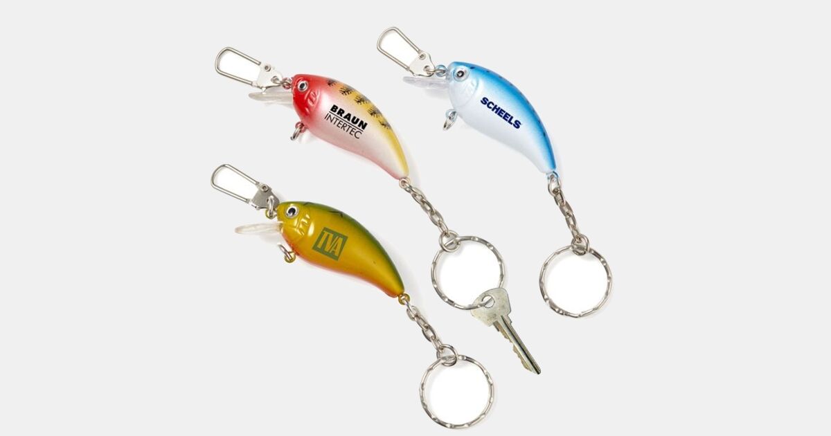 Fishing Lure Keychain With Clasp with your logo