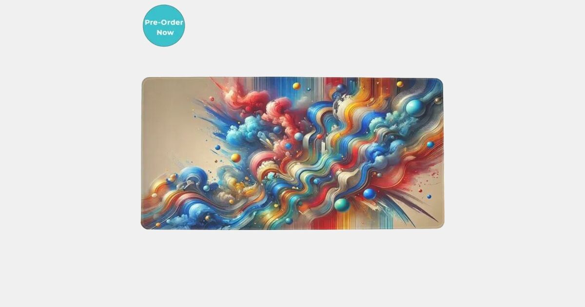Display Background Design Pad Custom Full Color Flexible Desk Pad with your logo | ImprintLogo.com