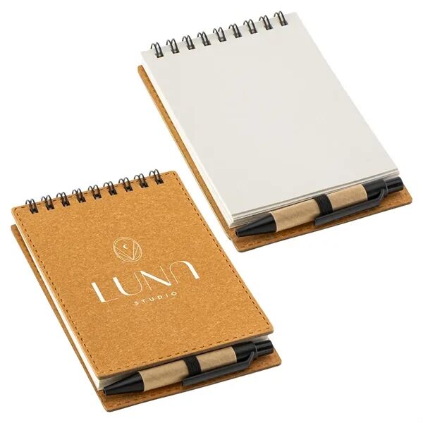 Main Product Image for Custom Printed Flip Recycled Spiral Notebook with Pen