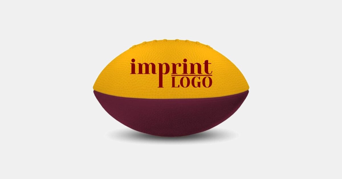 Foam Footballs Nerf - 5" - Color Top with your logo | ImprintLogo.com