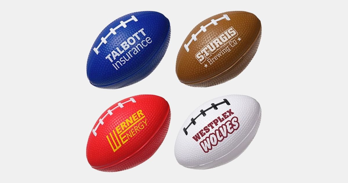 Custom Football Slo-Release Serenity Squishy with your logo