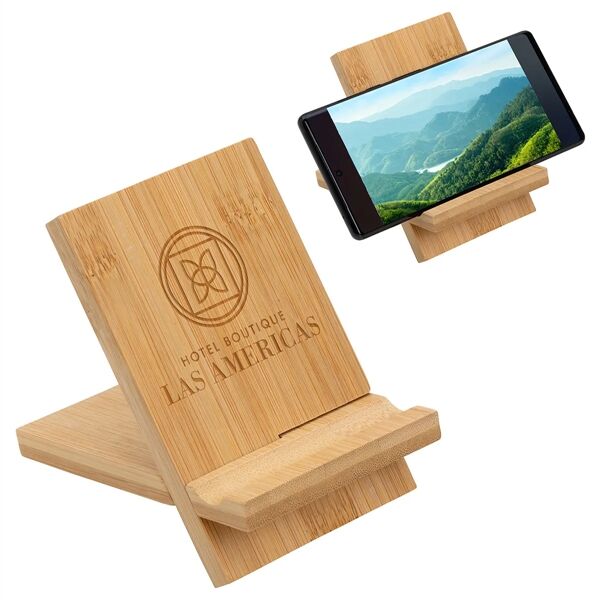 Main Product Image for Custom Printed FSC(R) Bamboo Portable Phone Stand