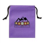 Full Color Non-Woven Drawstring Pouch -  