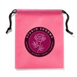 Full Color Non-Woven Drawstring Pouch -  