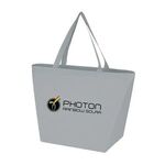 Full Color Non-Woven Shopper Tote - Gray