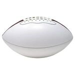 Full Size Autograph Football - White - Brown