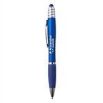 Fullerton Velvet-Touch MGC Spin Top Stylus Pen - Metallic Cobalt Blue