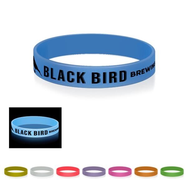 Main Product Image for Custom Printed Glow-In-The-Dark Silicone Bracelet