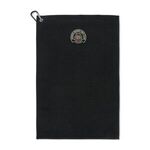 Golf Links Waffle Weave Towel - Black