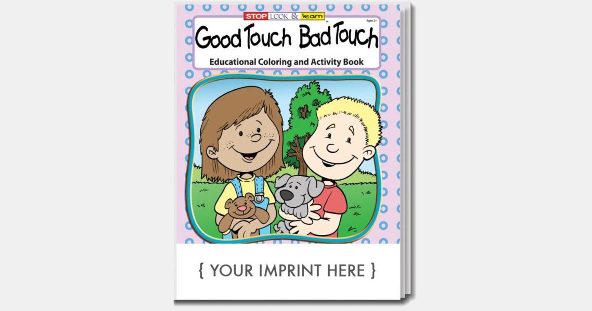 Good Touch Bad Touch Coloring And Activity Book With Your Logo Imprintlogo Com