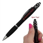 Halcyon® Silhouette Spin Top Pen with Stylus -  