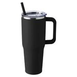 Harriton 40oz Vacuum Travel Mug - Black