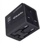 Hypergear All-in-One World Travel Adapter - Black -  