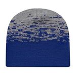 In Stock Static Pattern Knit Beanie - True Royal-heather