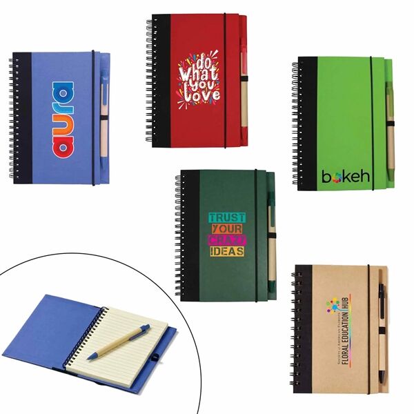 Main Product Image for Jornikolor Eco Friendly Notebook with pen Full Color