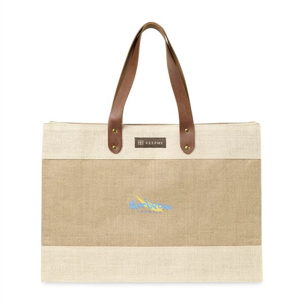 Main Product Image for Custom Imprinted KEEPME(R) Jute Market Tote