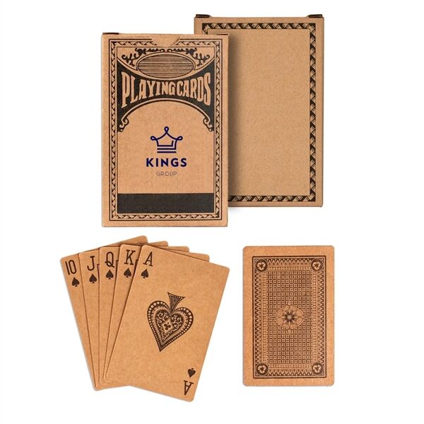 Main Product Image for Custom Printed Kraft Playing Cards