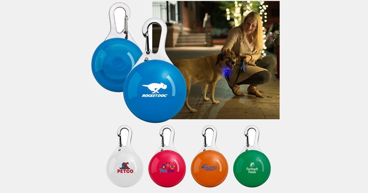 LED Clipon Pet Safety Light with your logo