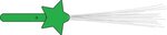 LED Shooting Star Sparkling Fiber Optic Wands - Green